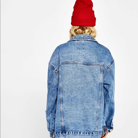 PERFECT Bershka Oversized Denim Jacket - Picture 4 of 7